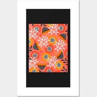 Sweet floral spring pattern Posters and Art